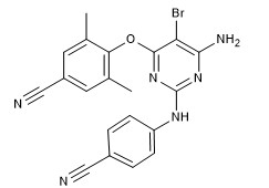 نقاء 99 ٪ Etravirine CAS رقم 269055-15-4 وسيطة APIs مسحوق أبيض أو أبيض