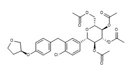 مسحوق أبيض Acetoxy Empagliflozin CAS رقم 915095-99-7 نقاء 98٪ مسحوق أبيض C31H35ClO11