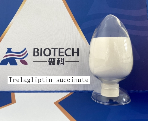 Trelagliptin Succinate 1029877-94-8 مسحوق بلوري أبيض إلى شبه أبيض C22H26FN5O6