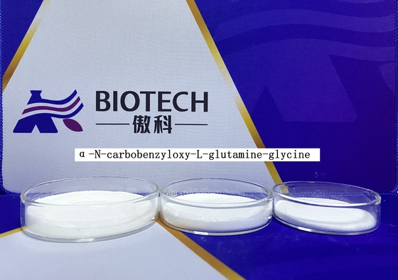 α N Carbobenzyloxy L Glutamine Glycine Z Glu Gly OH CAS 6610-42-0 مسحوق أبيض قصير السلسلة متعدد الببتيدات