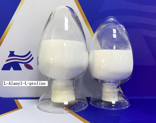 CAS 13485-59-1 H Ala Pro OH مسحوق أبيض نقاء 98٪ L Alanyl L Proline C8H14N2O3 بولي ببتيدات قصيرة السلسلة