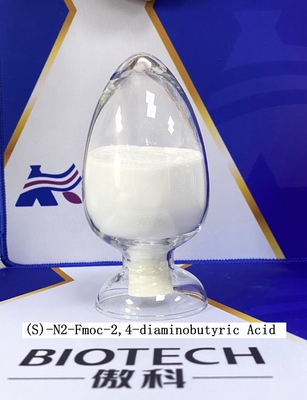 Fmoc-Dab-OH CAS No 161420-87-7 لمشتقات الأحماض الأمينية مسحوق أبيض نقاء 98٪