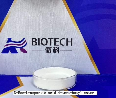 Boc-Asp (OtBu) -OH CAS No 1676-90-0 لمشتقات الأحماض الأمينية مسحوق أبيض نقاء 99٪