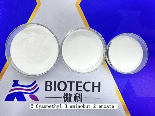 2 Cyanoethyl 3 Aminobut 2 Enoate CAS رقم 43107-08-0 مسحوق أبيض 98٪