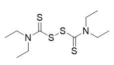 كروماتوغرافيا المعادن Chelate Chelate Tetraethylthiuram ثاني كبريتيد CAS رقم 97-77-8 C10H20N2S4 نقاء 95٪
