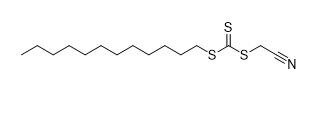 كروماتوغرافيا المعادن Chelate Cyanomethyl Dodecyl Trithiocarbonate CAS No. 796045-97-1 C15H27NS3 97٪