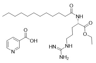 المضافات الغذائية التجميلية N Alpha Lauroyl L Arginine Ethyl Ester 3 Picolinate