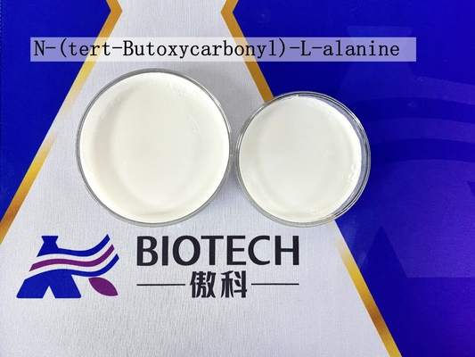 نقاء عالي N- Tert- Butoxycarbonyl -L-Alanine CAS 15761-38-3 مسحوق أبيض MF C8H15NO4 EINECS رقم 239-847-8