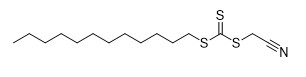 Cyanomethyl Dodecyl Trithiocarbonate RAFT كاشف CAS 796045-97-1 C15H27NS3 97٪