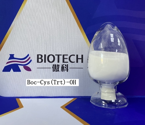 98 ٪ مشتقات الأحماض الأمينية CAS 21947-98-8 Boc-Cys (Trt) -OH C27H29NO4S مسحوق