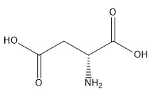 رقم CAS 1783-96-6 مشتقات الأحماض الأمينية حمض الأسبارتيك C4H7NO4