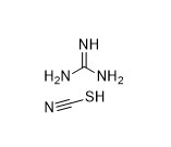 CH5N3.CHNS المواد الكيميائية الدقيقة Guanidine Thiocyanate CAS رقم 593-84-0 بلورات بيضاء