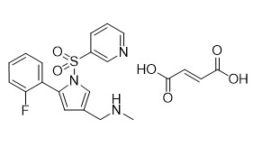 99 ٪ نقاء Vonoprazan Fumarate CAS 1260141-27-2 White To Off-White Crystalline Powder APIs Intermediates