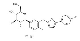 نقاء 99 ٪ Canagliflozin Hemihydrate CAS رقم 928672-86-0 مسحوق بلوري أبيض APIs وسيطة