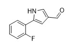 5- (2-فلوروفينيل) -1 H-Pyrrole-3-Carboxaldehyde CAS 881674-56-2 مسحوق بني أصفر إلى أوف وايت