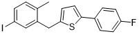 2- (4-فلوروفينيل) -5 - [(5-Iodo-2-Methylphenyl) ميثيل] ثيوفين CAS 898566-17-1 مسحوق بلوري
