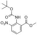 ميثيل 2 - ((Tert-Butoxycarbonylamino) -3-Nitrobenzoate CAS 57113-90-3 مسحوق بلوري أصفر فاتح