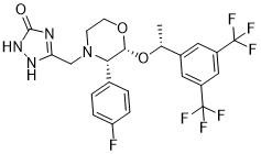 APIs وسيطة Aprepitant CAS رقم 170729-80-3 مسحوق بلوري أبيض C23H21F7N4O3 نقاء 99٪