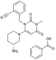 Alogliptin Benzoate CAS No 850649-62-6 Purity 99٪ C25H27N5O4 مسحوق بلوري أبيض أو شبه أبيض