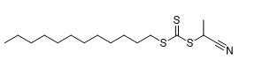 كروماتوغرافيا المعادن Chelate 1-cyanoethyl dodecyl carbonotrithioate CAS رقم 1186022-27-4 C16H29NS3 نقاء 95٪