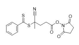 N-Succinimidyl 4-Cyano-4- (phenylcarbonothioylthio) بنتانوات رقم CAS 864066-74-0 C17H16N2O4S2 95٪