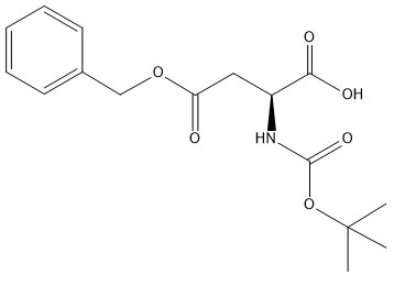Boc-Asp (OBzl) -OH مشتقات الأحماض الأمينية CAS 7536-58-5 نقاء 98٪ مسحوق C16H21NO6