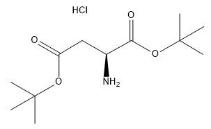 نقاء 98٪ CAS 1791-13-5 مشتقات الأحماض الأمينية H-Asp (OtBu) -OtBu · HCl C12H24ClNO4