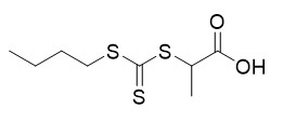 كاشف RAFT 2 - (((Butylthio) carbonothioyl) thio) حمض البروبانويك CAS رقم 480436-46-2 C8H14O2S3 مسحوق أصفر
