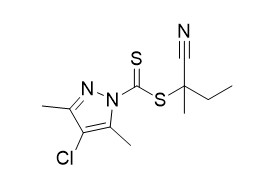 كاشف رافت 2'-Cyanobutan-2'-yl-4-Chloro-3،5-dimethylpyrazole-1-carbodithioate C11H14ClN3S2 نقاء 95٪