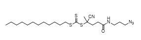5 - ((3-Azidopropyl) amino) -2-cyano-5-oxopentan-2-yl dodecyl carbonotrithioate CAS No. 1644536-24-2 C22H39N5OS3