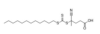 4-Cyano-4-dodecylsulfanylcarbothioylsulfanylpentanoic acid CAS رقم 870196-80-8 C19H33NO2S3 من الأبيض إلى الأصفر الصلب