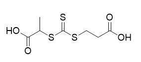 3 - (((1-Carboxyethyl) Thio) Carbonothioyl) Thio) كاشف حمض البروبانويك RAFT CAS 870451-09-5 C7H10O4S3