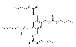 C، C '، C' '، C' '- [1، 2، 4، 5- Benzenetetrayltetrak Is (Methylene)] Tetrakis (C- Butyl Carbonotrithioate)