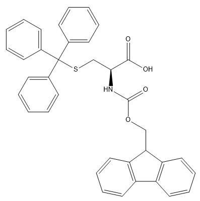 98٪ مشتقات الأحماض الأمينية CAS 103213-32-7 Fmoc-Cys (Trt) -OH C37H31NO4S Powder