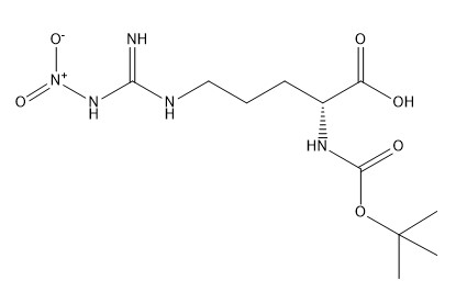 نقاء 98٪ مشتقات الأحماض الأمينية CAS 50913-12-7 Boc-D-Arg (NO2) -OH C11H21N5O6 White Solid
