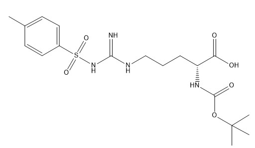 نقاء 98٪ مشتقات الأحماض الأمينية CAS 61315-61-5 Boc-D-Arg (Tos) -OH C18H28N4O6S