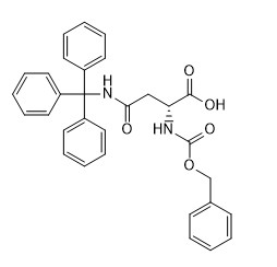 نقاء 98٪ مشتقات الأحماض الأمينية CAS No. 200259-87-6 Z-D-Asn (Trt) -OH C31H28N2O5