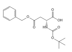 نقاء 98٪ مشتقات الأحماض الأمينية CAS رقم 51186-58-4 Boc-D-Asp (OBzl) -OH C16H21NO6