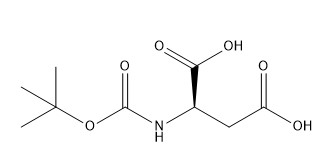 نقاء 98٪ مشتقات الأحماض الأمينية رقم CAS 62396-48-9 Boc-D-Aspartic acid C9H15NO6
