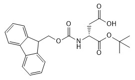 CAS No 134098-70-7 مشتقات الأحماض الأمينية Fmoc-D-Asp-Otbu C23H25NO6 Purity 98٪