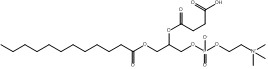 CAS 118426-36-1 2 - ((3-Carboxypropanoyl) أوكسي] -3- (دوديكانويلوكسي) بروبيل (2- (تريميثيلامونيو) إيثيل) فوسفات