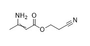 2 Cyanoethyl 3 Aminobut 2 Enoate CAS رقم 43107-08-0 مسحوق أبيض 98٪