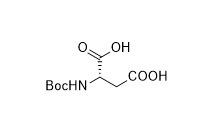 Boc-Asp-OH CAS No 13726-67-5 لمشتقات الأحماض الأمينية مسحوق أبيض نقاء 99٪