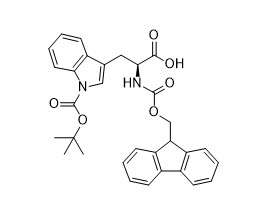 Fmoc-Trp (Boc) -OH CAS No 143824-78-6 لمشتقات الأحماض الأمينية من مسحوق أبيض إلى أبيض نقي 98٪