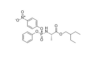APIs وسيطة N-S-4 Nitrophenoxy Phenoxyphosphinyl L Alanine 2 Ethylbutyl Ester 1354823-36-1