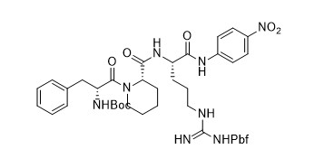 مسحوق N-Boc-D-Phe-Ala-L-Pip-Arg Pbf-4-Nitroaniline قصير السلسلة متعدد الببتيدات أصفر شاحب 97٪